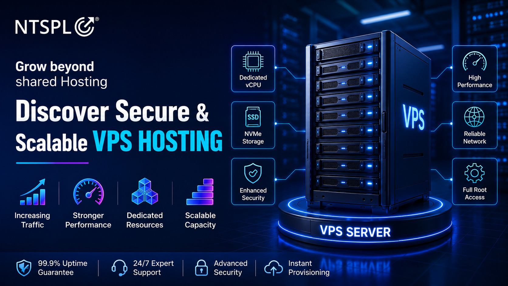 What Is VPS Hosting? Benefits, Uses and Types | NTSPL Hosting