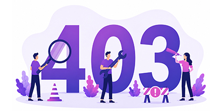 403 Forbidden Access Illustration